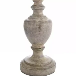 Best Kirklands Home Distressed and Cream Table Lamp Gray