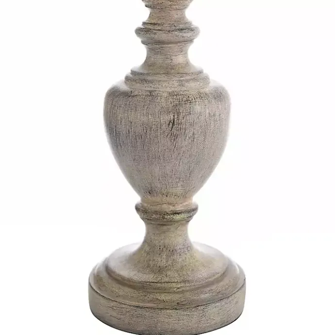 Best Kirklands Home Distressed and Cream Table Lamp Gray