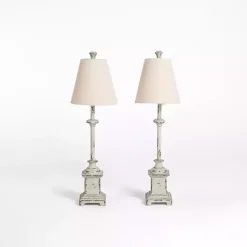 Online Kirklands Home Distressed Buffet Lamps, Set of 2 Gray