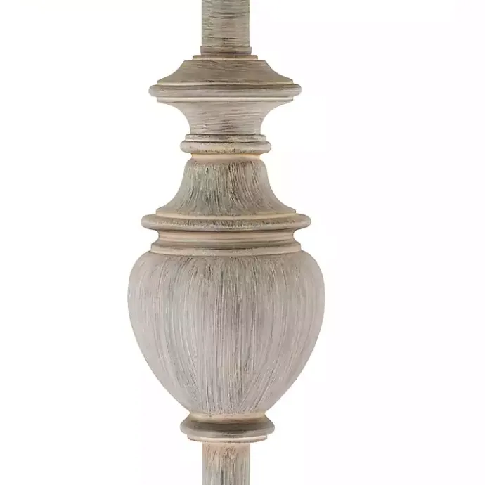 Online Kirklands Home Distressed Gray Hadlee Floor Lamp Tan