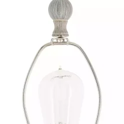 Online Kirklands Home Distressed Gray Hadlee Floor Lamp Tan