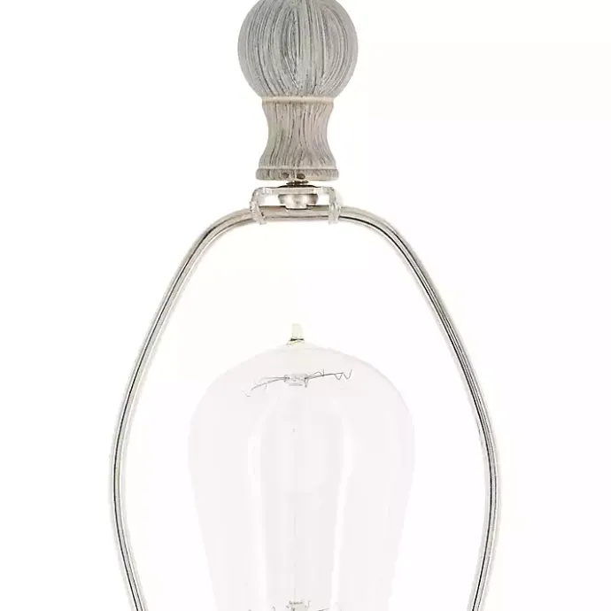 Online Kirklands Home Distressed Gray Hadlee Floor Lamp Tan