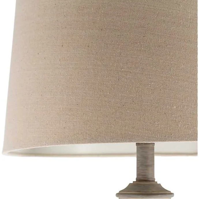 Online Kirklands Home Distressed Gray Hadlee Floor Lamp Tan
