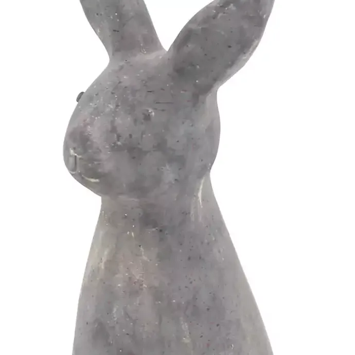 Hot Kirklands Home Distressed Rabbit Outdoor Statue Gray