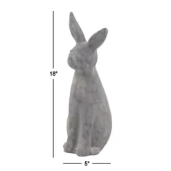 Hot Kirklands Home Distressed Rabbit Outdoor Statue Gray