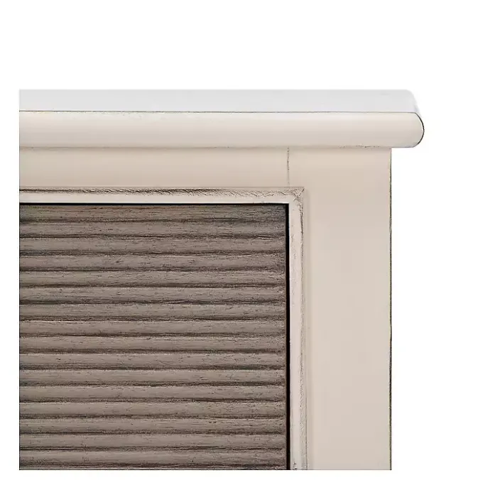 Clearance Kirklands Home Distressed Natural Ronan 2-Drawer Console Table White