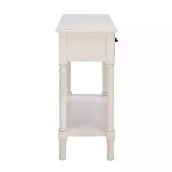 Clearance Kirklands Home Distressed Natural Ronan 2-Drawer Console Table White