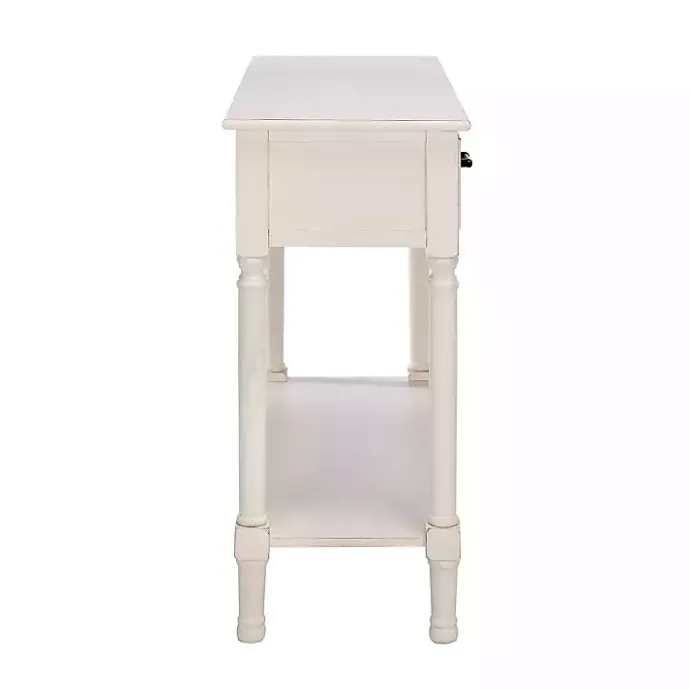 Clearance Kirklands Home Distressed Natural Ronan 2-Drawer Console Table White