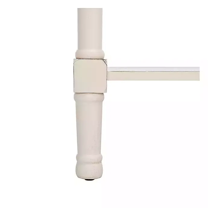 Clearance Kirklands Home Distressed Natural Ronan 2-Drawer Console Table White