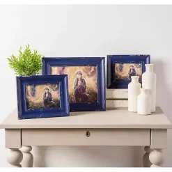 Online Kirklands Home Distressed Navy Farmhouse Frame, 8x10 Blue