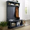 Best Kirklands Home Distressed Navy Seanan Storage Hall Tree
