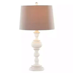 Clearance Kirklands Home Distressed Off-White Morocco Table Lamps, Set of 2 Gray