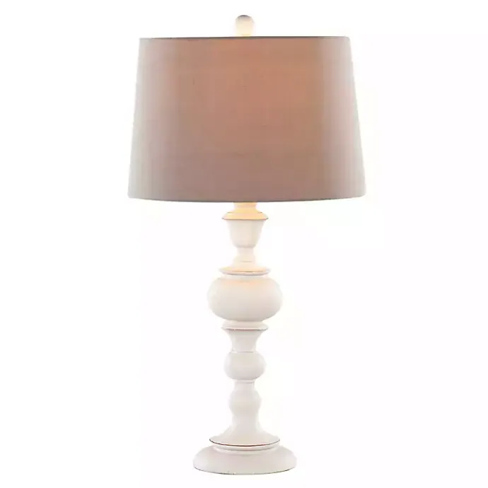 Clearance Kirklands Home Distressed Off-White Morocco Table Lamps, Set of 2 Gray
