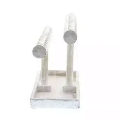 Discount Kirklands Home Distressed Wood Jewelry Stand Silver