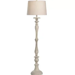 Discount Kirklands Home Distressed Taupe Finish Floor Lamp White
