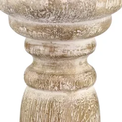 Clearance Kirklands Home Distressed Turned Wood Candle Holder, 8 in. White