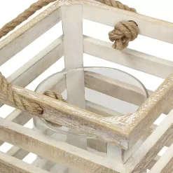 Clearance Kirklands Home Distressed White Beach House Lantern