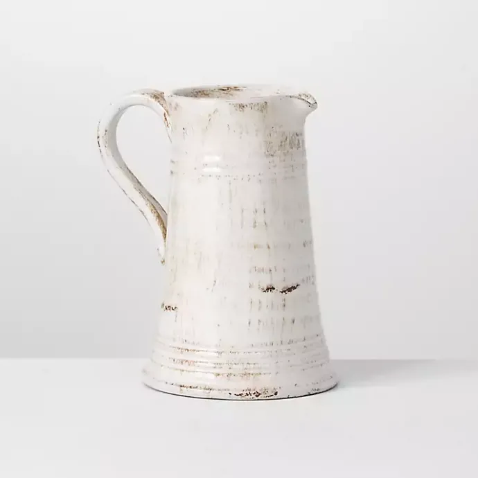 Clearance Kirklands Home Distressed Decorative Pitcher White