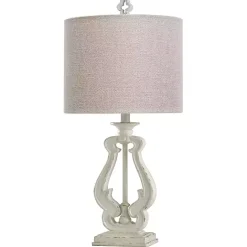 Best Kirklands Home Distressed French Farmhouse Table Lamp White