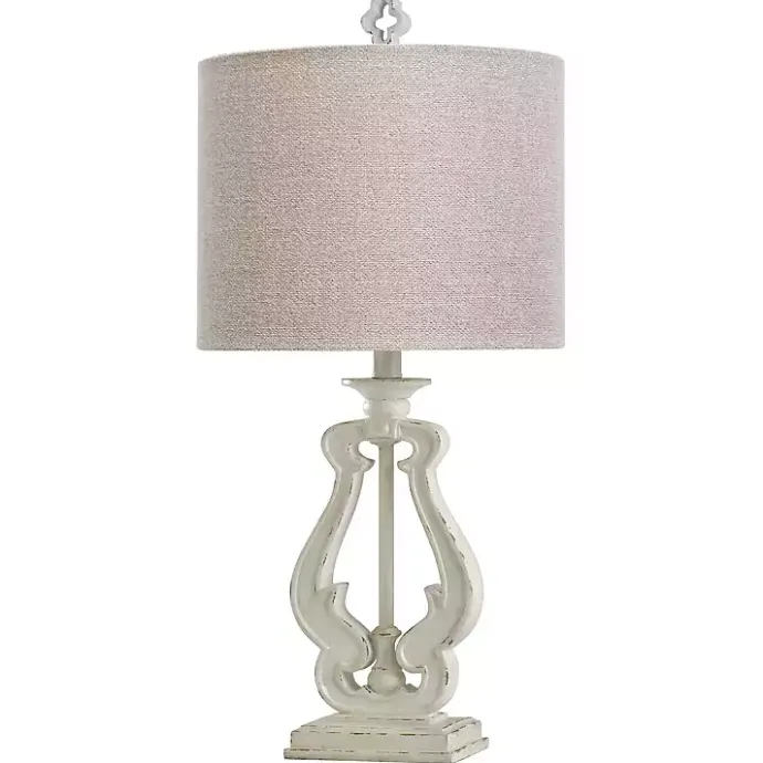 Best Kirklands Home Distressed French Farmhouse Table Lamp White