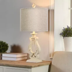 Best Kirklands Home Distressed French Farmhouse Table Lamp White