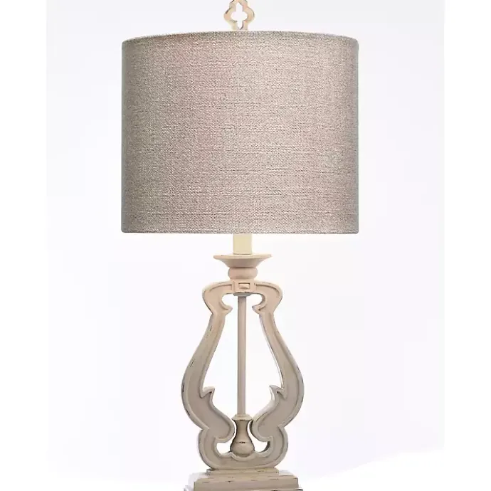 Best Kirklands Home Distressed French Farmhouse Table Lamp White