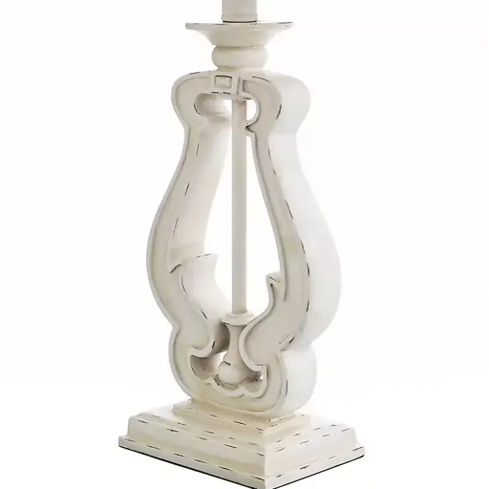 Best Kirklands Home Distressed French Farmhouse Table Lamp White