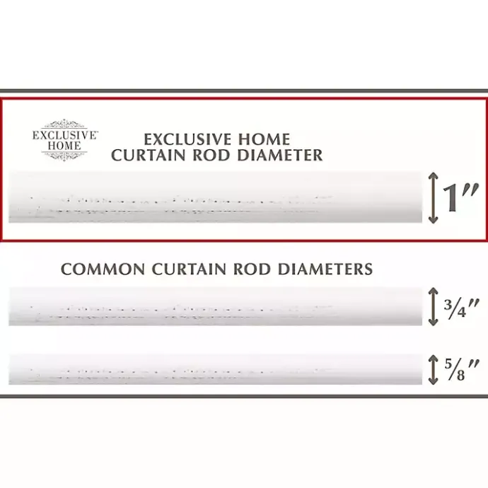 Clearance Kirklands Home Distressed White Napoleon Curtain Rod, 120 in.