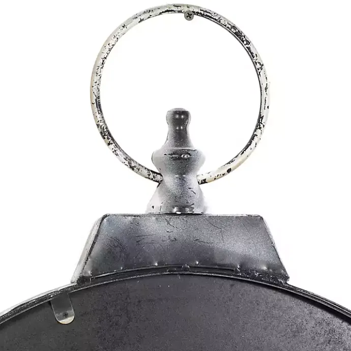 Hot Kirklands Home Distressed White Pocket Wall Clock