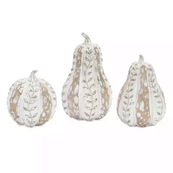 Outlet Kirklands Home Distressed Pumpkins, Set of 3 White