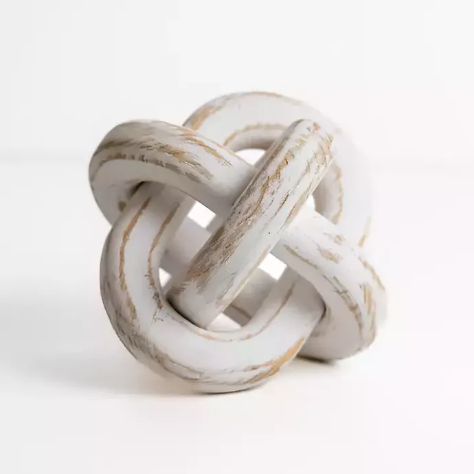 Best Kirklands Home Distressed Wooden Knot White