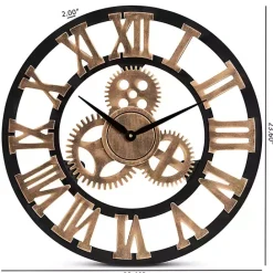 Clearance Kirklands Home Distressed Wood Vintage Wall Clock