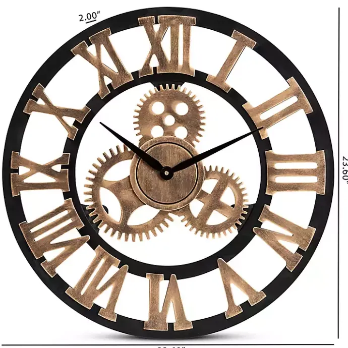 Clearance Kirklands Home Distressed Wood Vintage Wall Clock