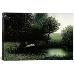 Sale Kirklands Home Diving Pig Canvas Art Print Green