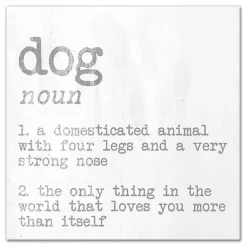 Online Kirklands Home Dog Definition Canvas Art Print White