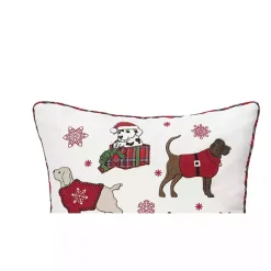 Outlet Kirklands Home Dogs in Christmas Sweaters Throw Pillow