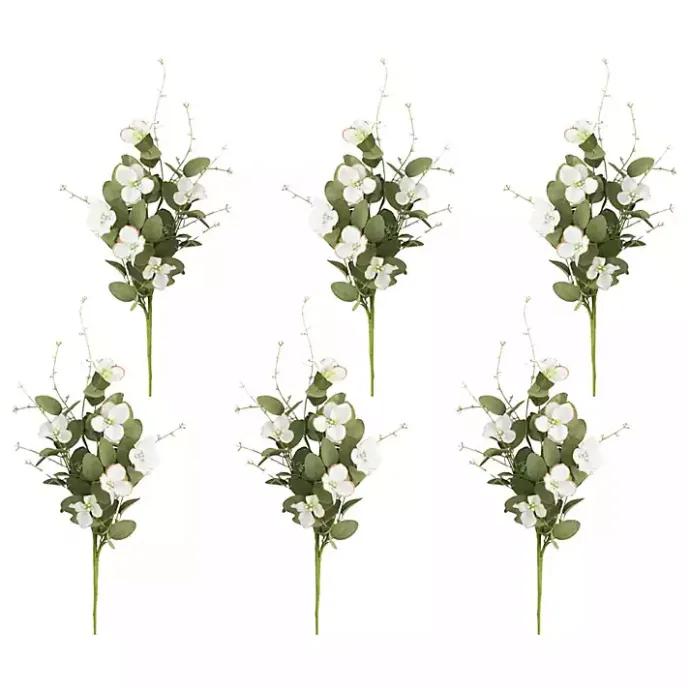 Best Kirklands Home Dogwood Blossom Stems, Set of 6