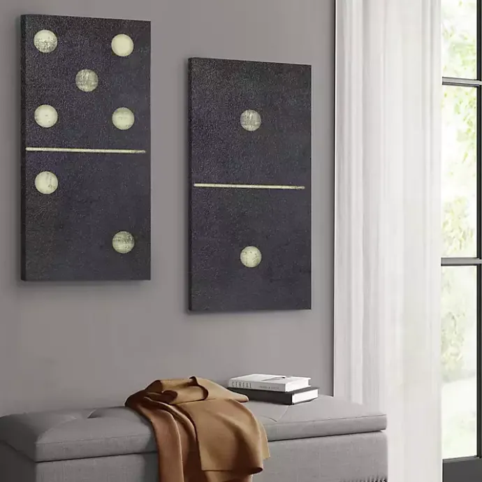 Kirklands Home Dominos Canvas Art Prints, Set of 2