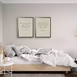 Outlet Kirklands Home Don't Cry Dr. Seuss Quote Framed Art Print Tan