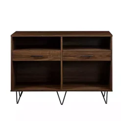 Discount Kirklands Home Doreen Dark Brown Hairpin Console Table