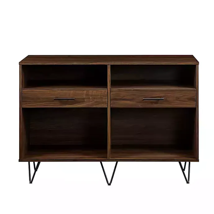 Discount Kirklands Home Doreen Dark Brown Hairpin Console Table