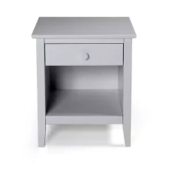 Sale Kirklands Home Dove Brazilian Pine Wood Nightstand Gray