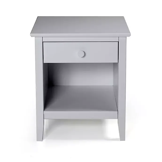 Sale Kirklands Home Dove Brazilian Pine Wood Nightstand Gray