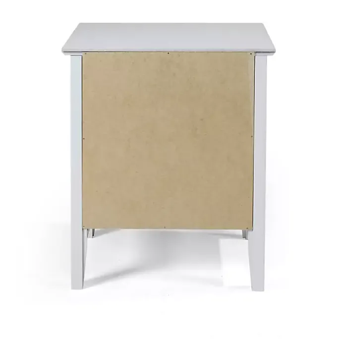 Sale Kirklands Home Dove Brazilian Pine Wood Nightstand Gray
