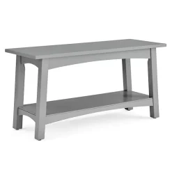 Online Kirklands Home Dove Rustic Farmhouse Wood Bench Gray