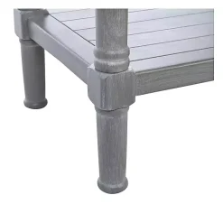 Discount Kirklands Home Dove Turned Leg Rustic Console Table Gray