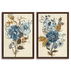 Discount Kirklands Home Down to Earth Framed Canvas Art Prints, Set of 2