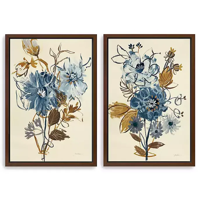 Discount Kirklands Home Down to Earth Framed Canvas Art Prints, Set of 2