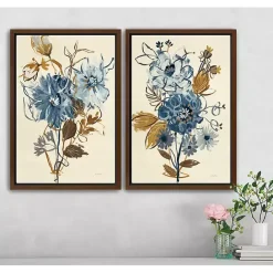 Discount Kirklands Home Down to Earth Framed Canvas Art Prints, Set of 2