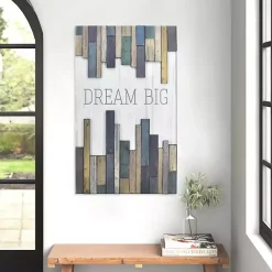 Outlet Kirklands Home Dream Big Wood Slat Wall Plaque
